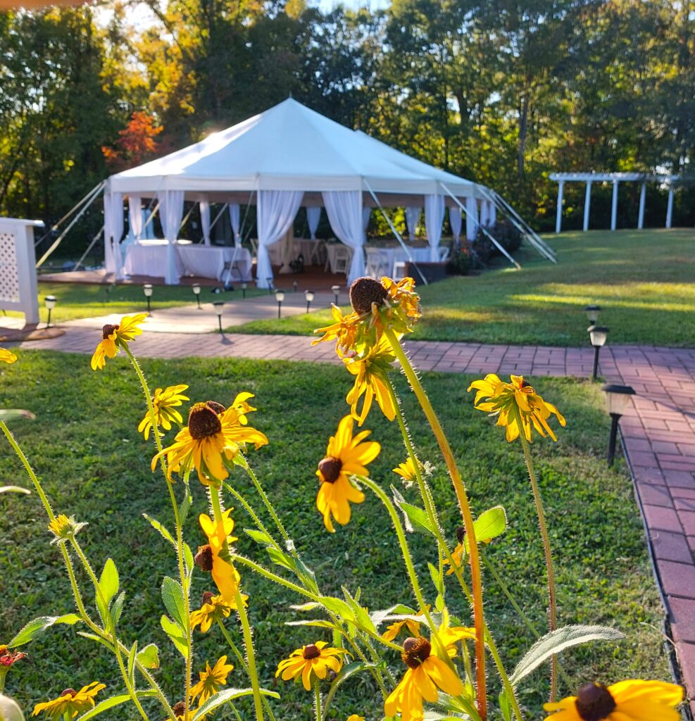 Tent Space At Garden Venue In North Carolina